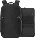 Targus Mochila Work+ EcoSmart de 15 a 16 pulgadas, organizador técnico desmontable, cremalleras con cerradura, materiales reciclados, capacidad de 23 litros, bolsillo para botella de agua, diseño