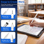 Lápiz óptico para iPad 2018-2026 de carga rápida USB C lápiz para iPad A16