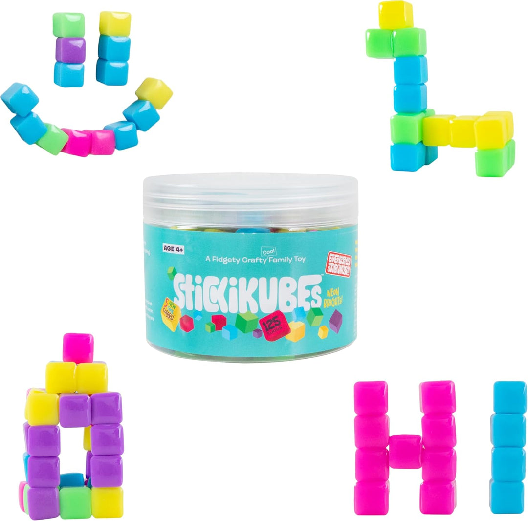 KOMARC GAMES StickiKubes Mini cubos apilables que se
