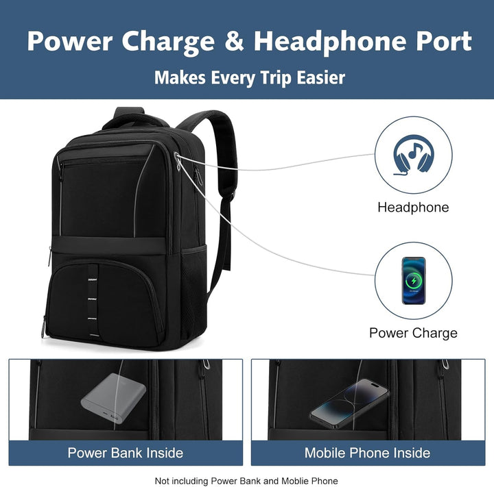 Mochila ligera para laptop, se adapta a mochila delgada de 17.3 pul...
