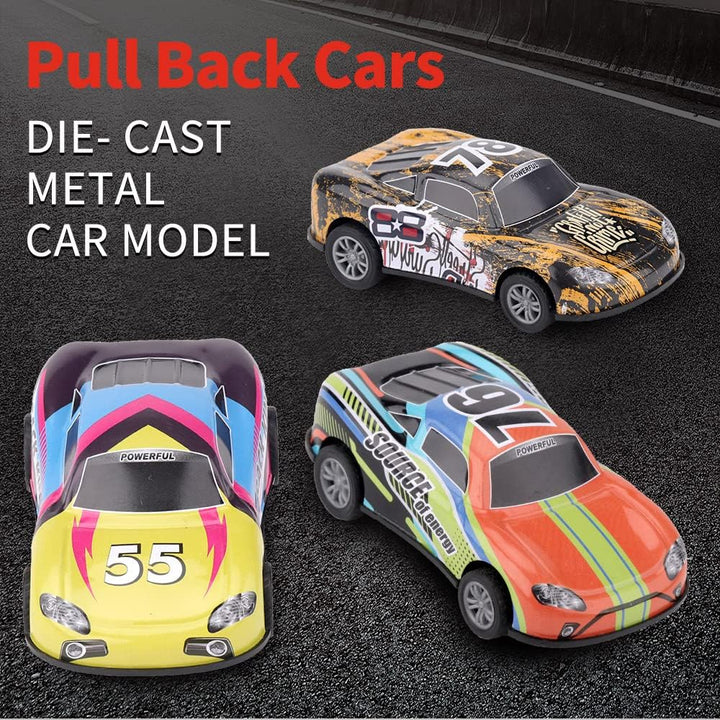 Juego de juguetes de autos de tracción de 42 pulgadas caja