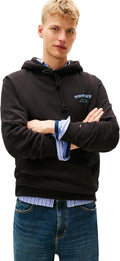 Tommy Jeans Sudadera con capucha de peso medio para hombre con gráf...
