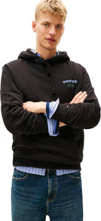 Tommy Jeans Sudadera con capucha de peso medio para hombre con gráf...