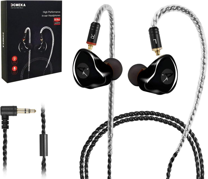 DCMEKA Auriculares de Monitor In-Ear, Auriculares Estéreo HiFi IEM,...