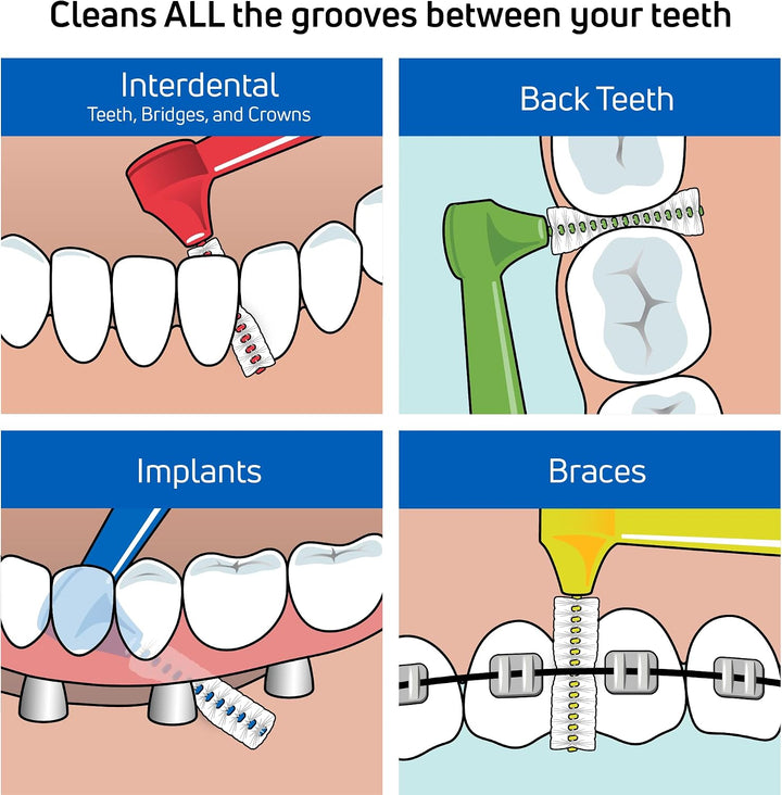 TePe Cepillo interdental, ángulo de cepillo dental en ángulo para l...