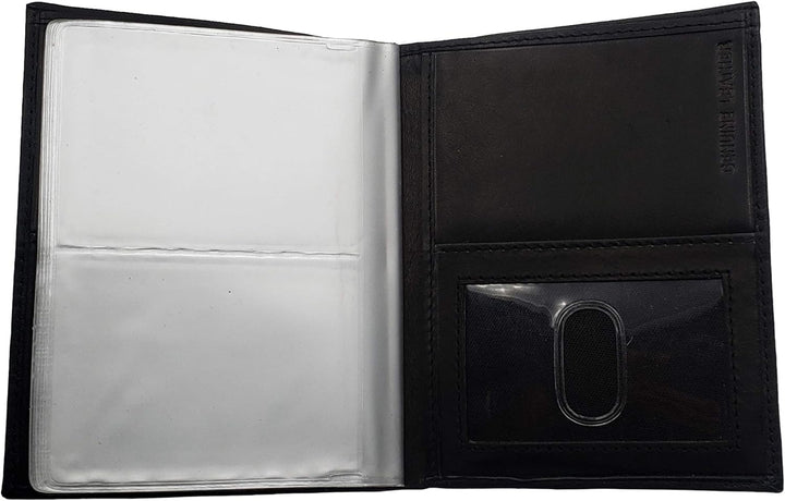 AG Wallets - Cartera de piel para hombre, capacidad para 24 tarjeta...