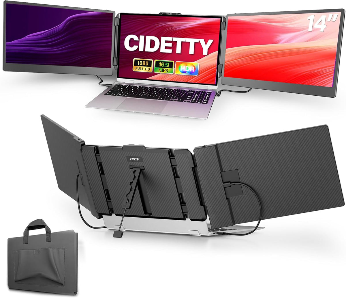 CIDETTY Extensor de pantalla para laptop, pantalla de monitor dual\...