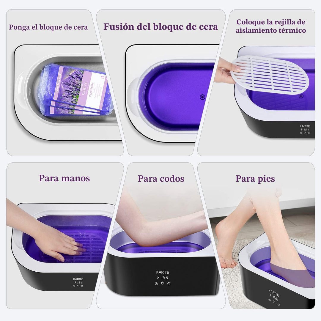 Máquina de cera de parafina para manos y pies - Karite Baño de cera...