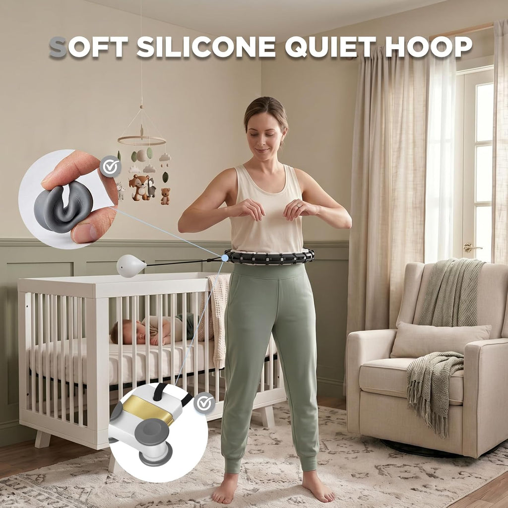Weighted Infinity Fitness Detachable Hoop Silent 47 Inch, 24 Knots