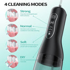 OasiSmile Flosser de agua inalámbrico L5, presión ajustable de bricolaje