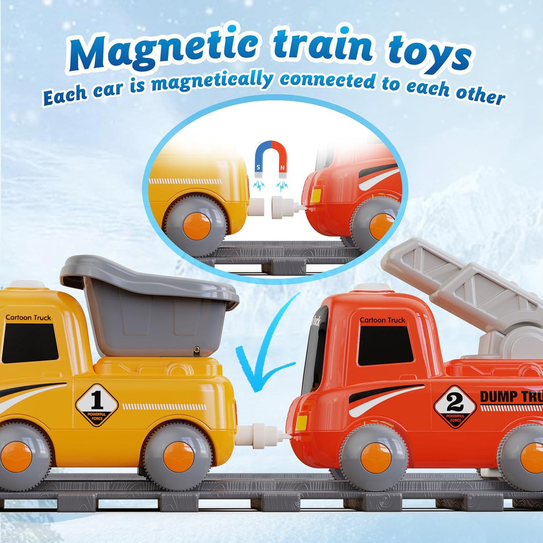 Hot Bee Juego de tren para niños pequeños con vapor - Tren Choo Cho...