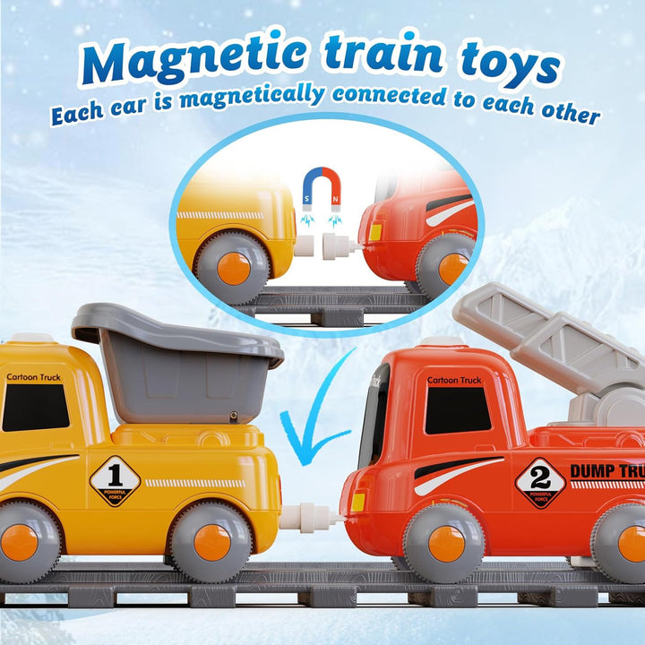 Hot Bee Juego de tren para niños pequeños con vapor - Tren Choo Cho...