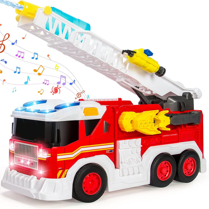Camiones de bomberos grandes para niños pequeños, juguetes para niñ...