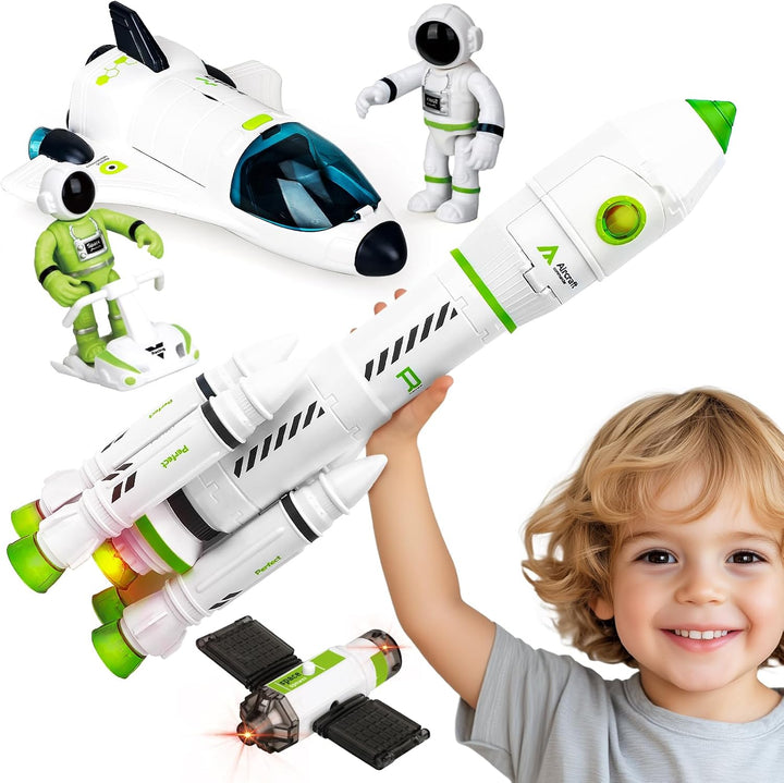 TOY Life Juguete espacial de cohete de juguete para niños, transbor...