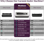 Mesliese máquina del sellador del vacío 90kPa para la comida