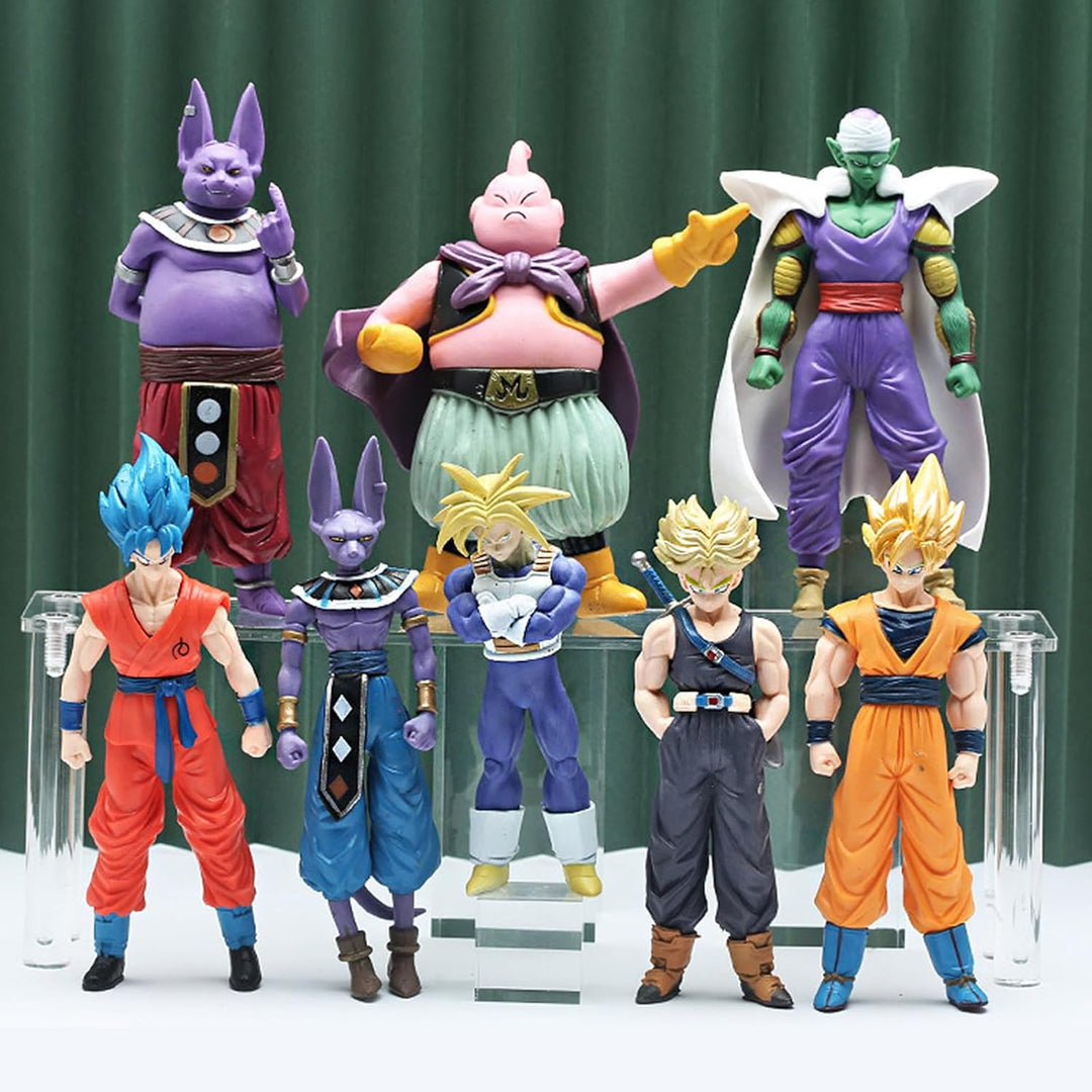 Juego de figuras de acción de superhéroes de anime, figuras de guer...