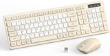 Combo de teclado y mouse inalámbricos silenciosos, teclado inalámbr...