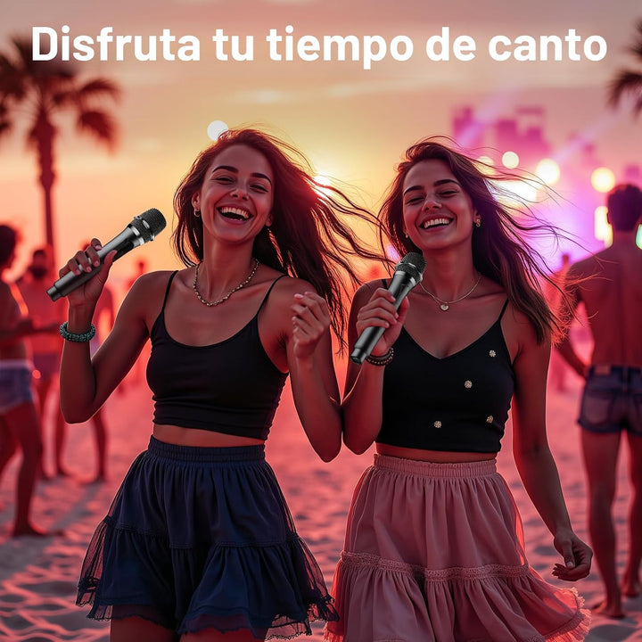 Micrófono inalámbrico, sistema profesional de micrófono dinámico in...