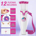 Bow y Arrow para Kids, LED Light Up Girls Archery Set