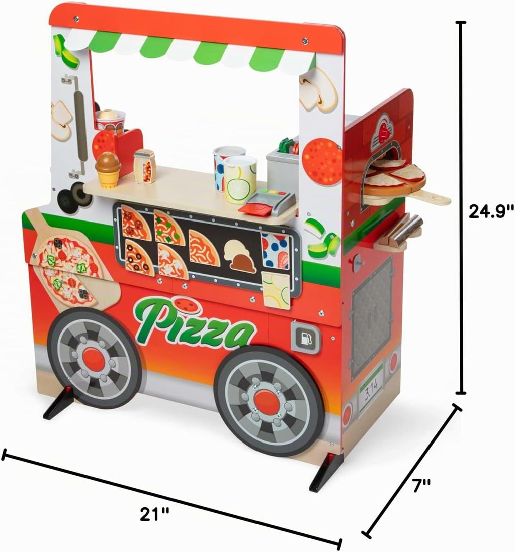 Melissa & Doug Wooden Pizza Food Truck Activity Center