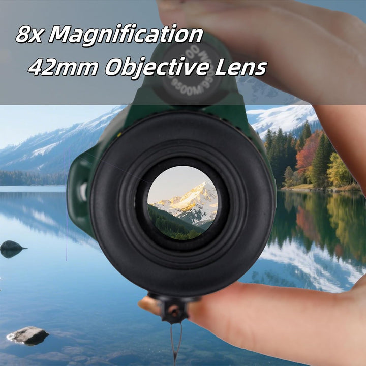 Monocular de alta potencia de 8 x 42 prisma HD BAK4
