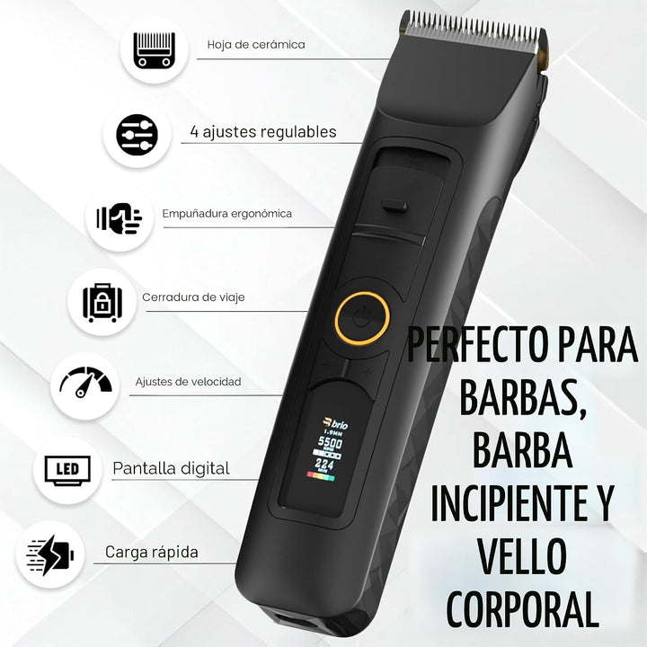 Brio Beardscape V2 Recortador de barba para hombre profesional con...