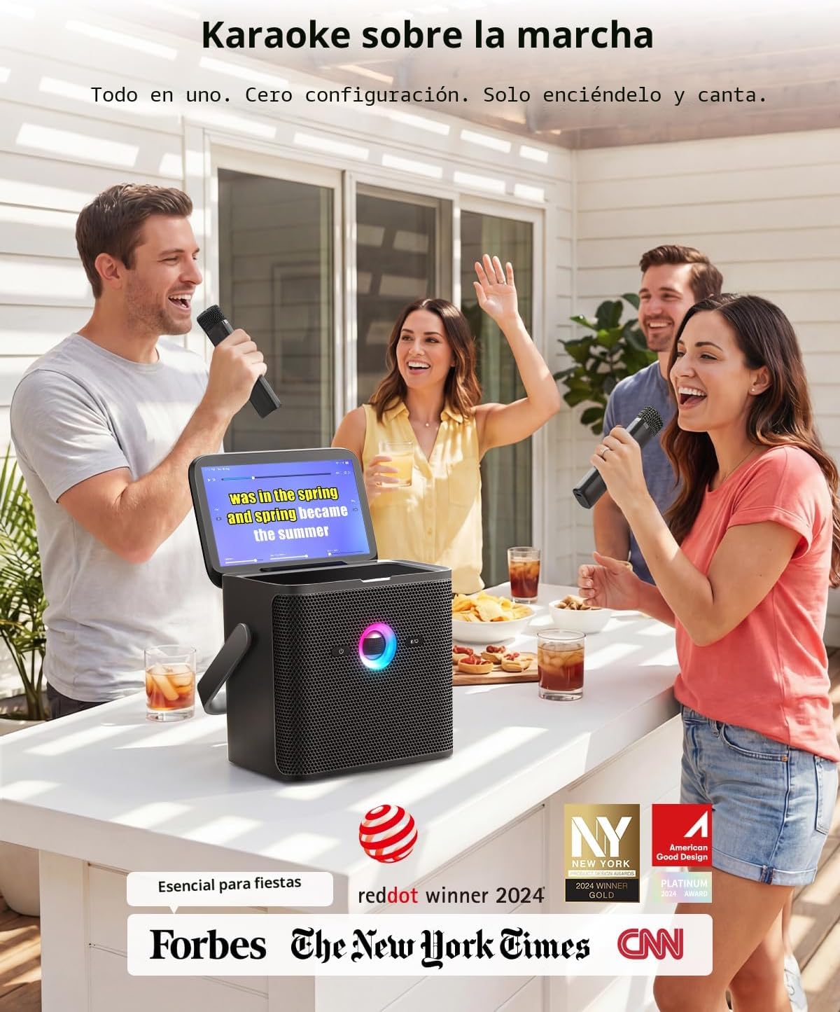 Ikarao Karaoke Machine con Lyrics Display, Professional Karaoke System