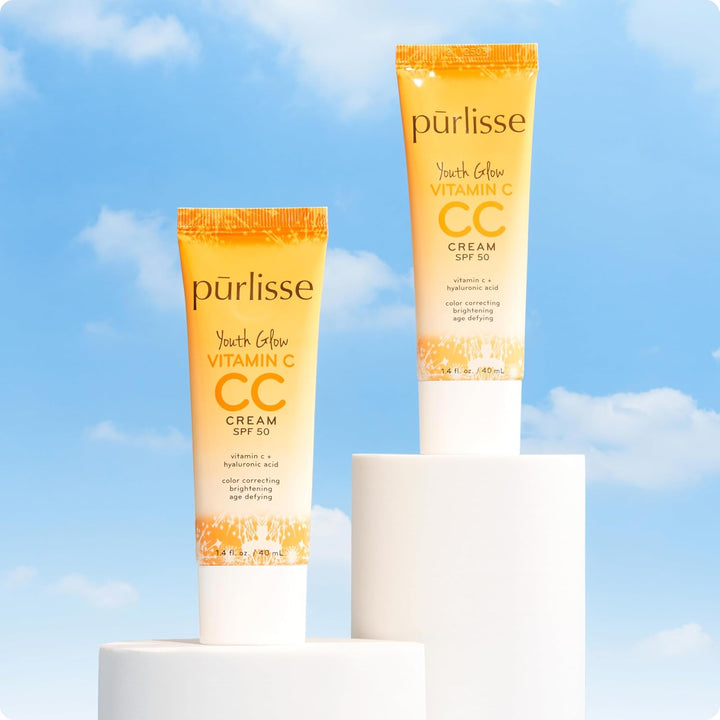 pūrlisse Youth Glow Vitamina C CC Crema con SPF 50 \u2013 Corrector...