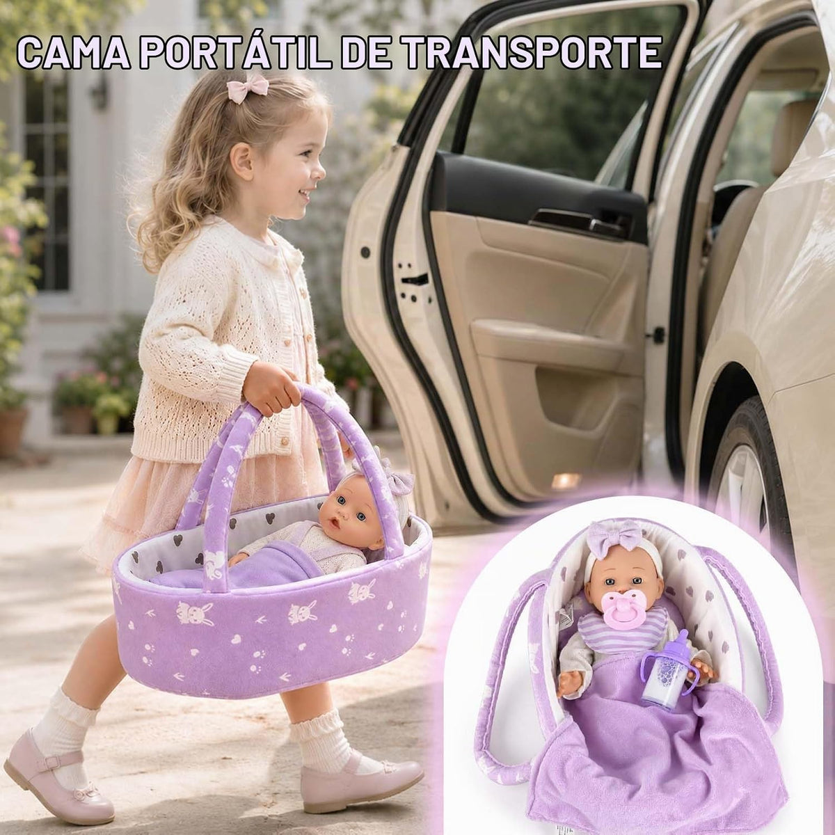 Dreamon Set de muñecas de bebé de 12 pulgadas con accesorios de