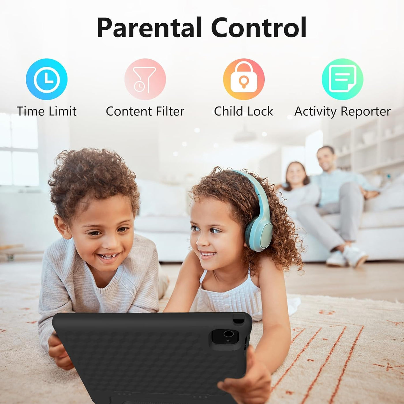 JREN Tablet para Niños｜10 Pulgadas 64GB Android 14｜Octa-core｜64GB｜W...