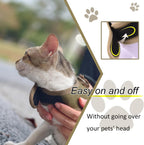 Juego de arnés y correa para gatos para caminar, color verde profundo, XXL