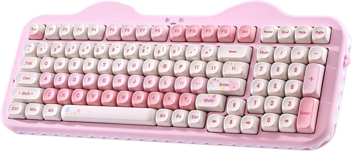 YUNZII C98 Wireless Mechanical Keyboard with Number Pad,99 Key BT5....