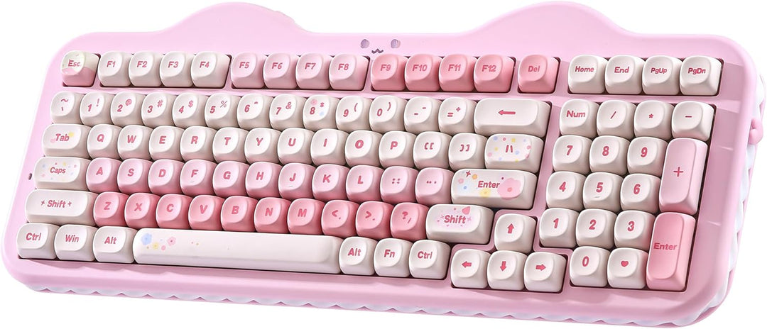 YUNZII C98 Wireless Mechanical Keyboard with Number Pad,99 Key BT5....