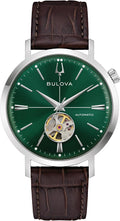 Bulova - Reloj Aerojet automático de 3 manecillas para hombre, apertura con vista interior, reserva de energía de 40 horas, cristal mineral doble curvado,41 mm