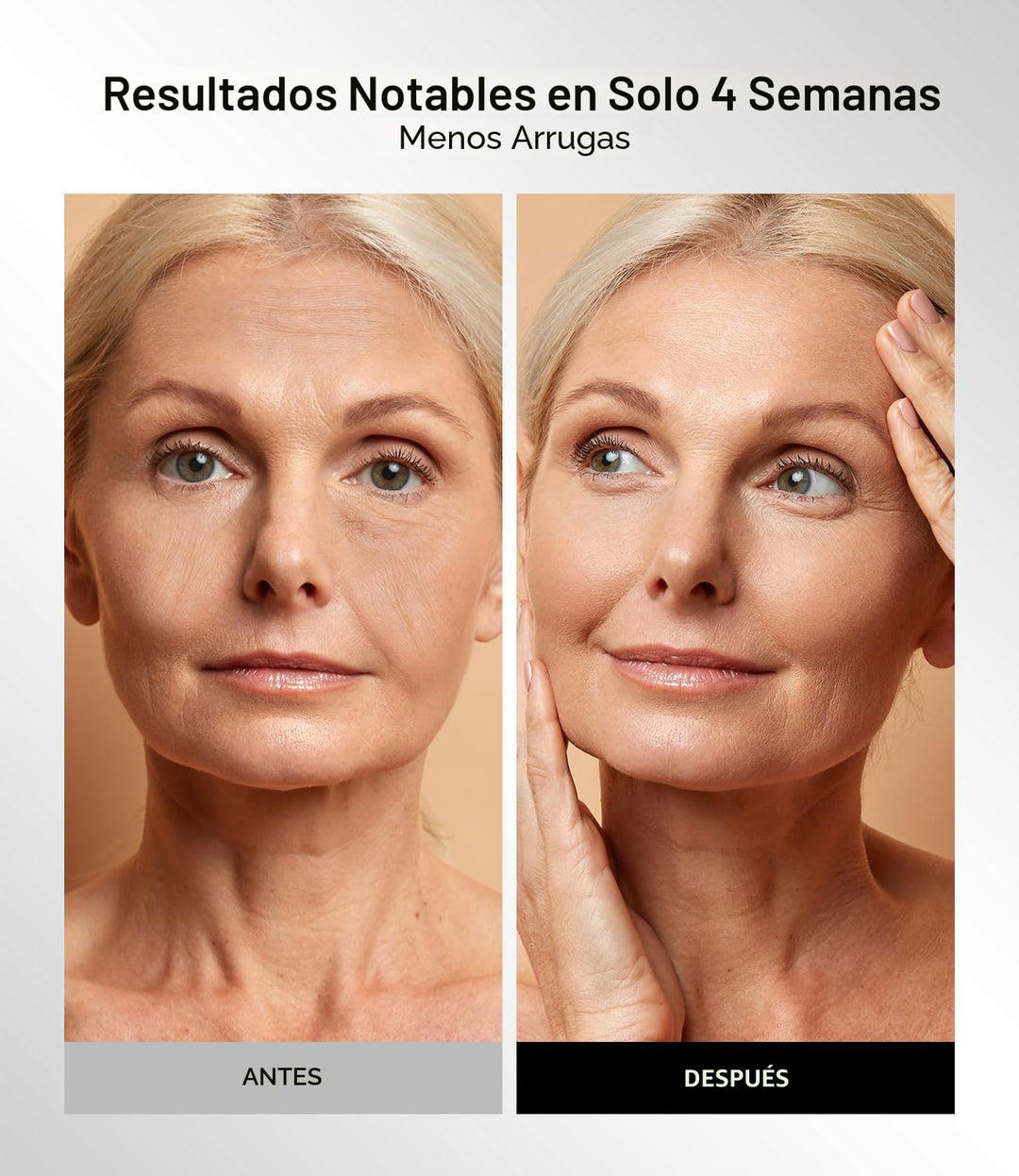 INIA Máscara de terapia de luz roja para cara, 4 modos de luz con N...