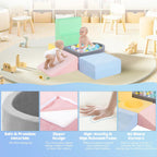 6-Piece Foam Climbing Blocks, Climbing toys para 1 Year Old, Soft Play Set