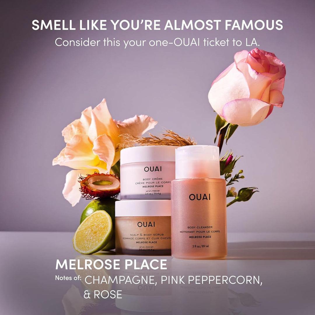 OUAI Melrose Place - Exfoliante corporal y cuero cabelludo tamaño d...