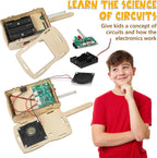 Stem Projects Walkie Talkies Juguetes para niños de 8 a 12 años 12 a 14 años Kit de ciencia Construye tu Propio Kit de Electrónica DIY para niños, experimentos científicos, niño de 9 a 12 años