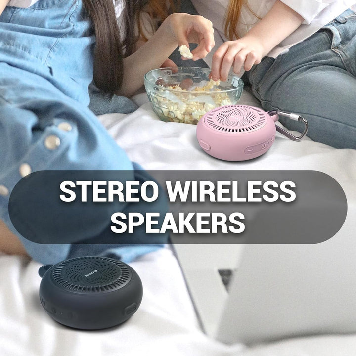 SOWO Pequeño altavoz impermeable Bluetooth portátil inalámbrico - A...