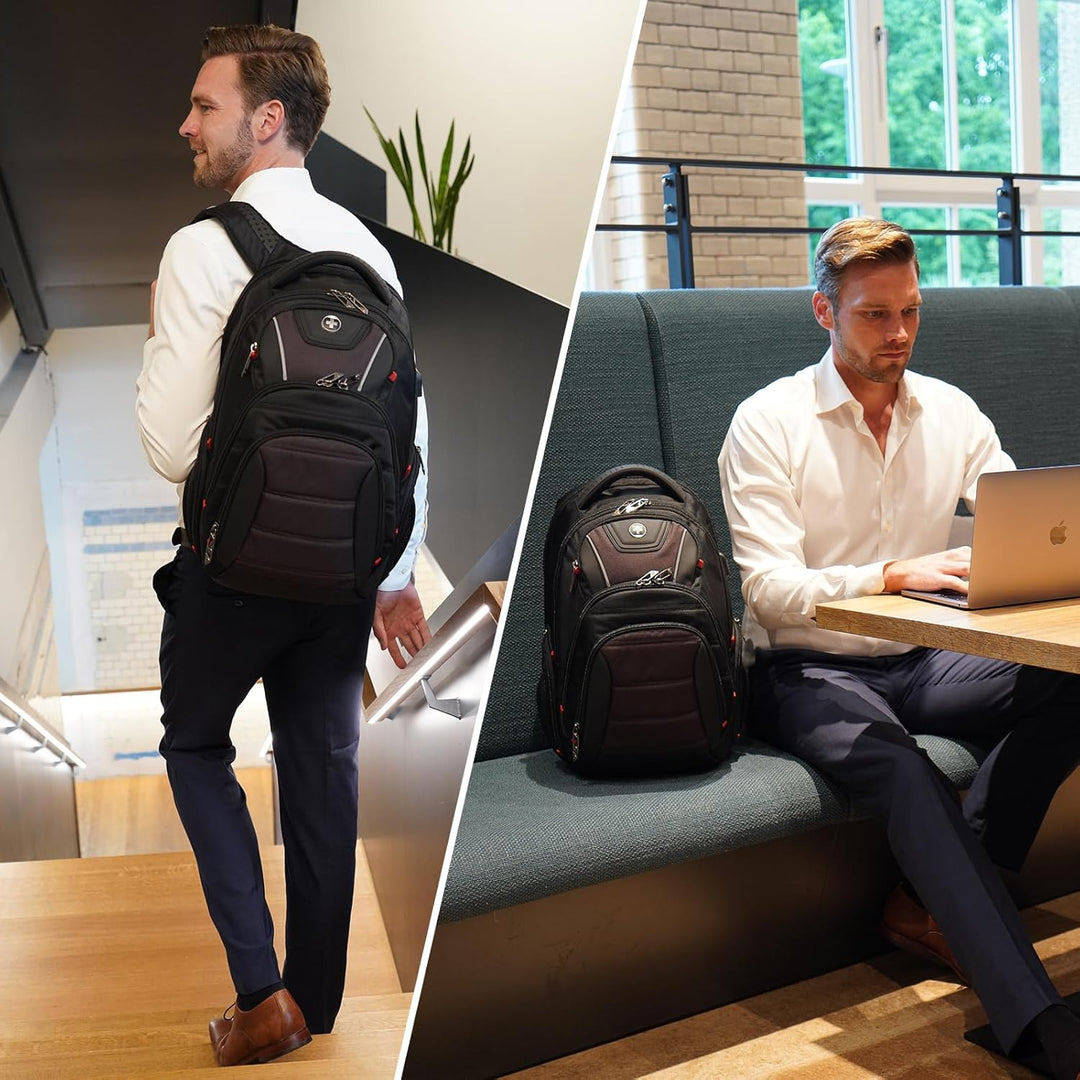 Swissdigital Design J14-32 - Mochila para laptop para hombre, bolsa...