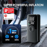 CARSUN Inflador de neumáticos inalámbrico, compresor de aire portát...
