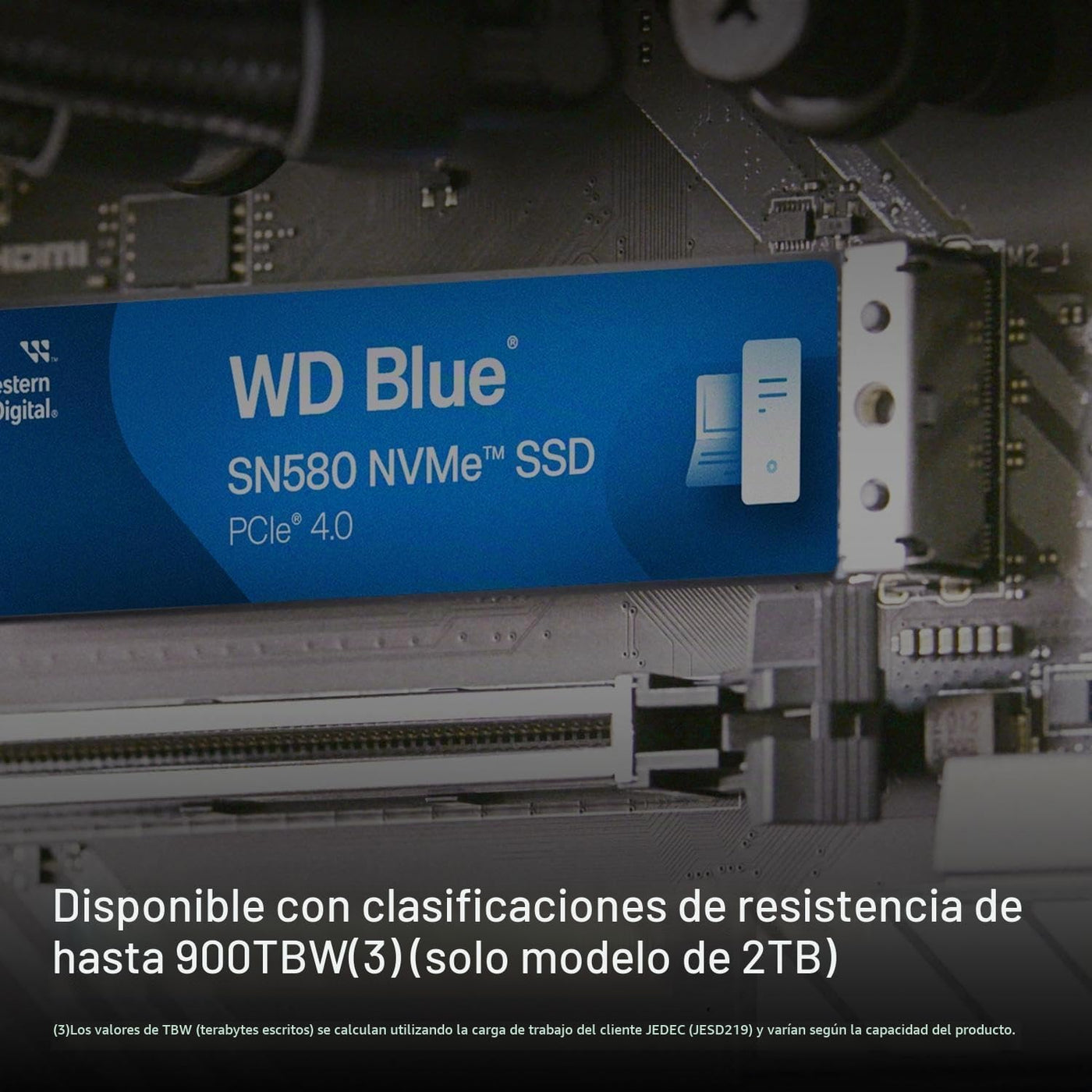 Western Digital SSD de estado sólido interno NVMe WD Blue SN580 de...