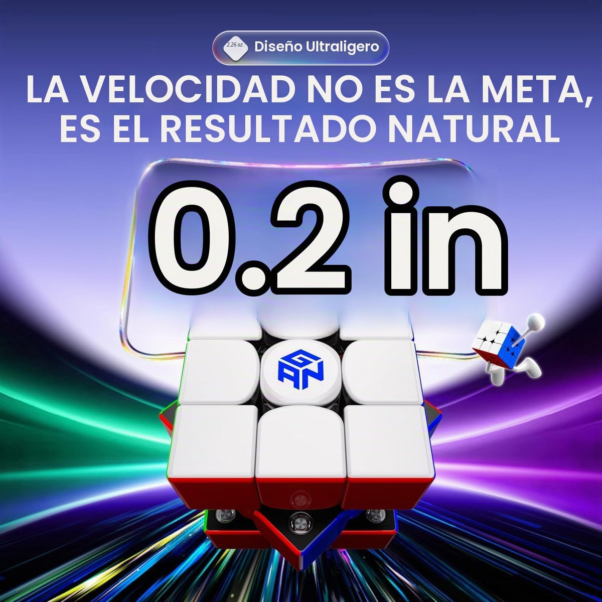 GAN V100 Maglev UV, 3x3 Speed Cube Magnetic Puzzle para Cuber