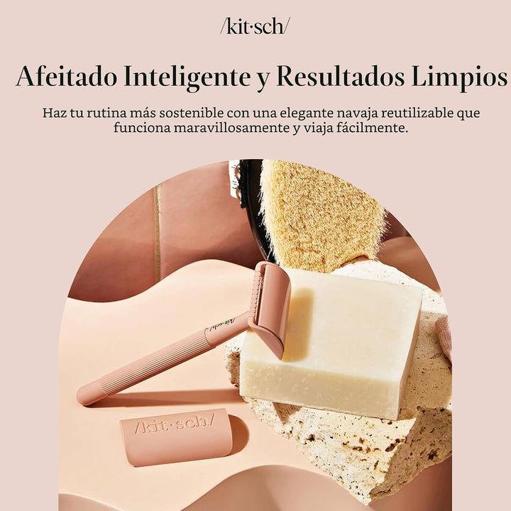 Kitsch Maquinillas de afeitar de seguridad de doble filo para mujer...