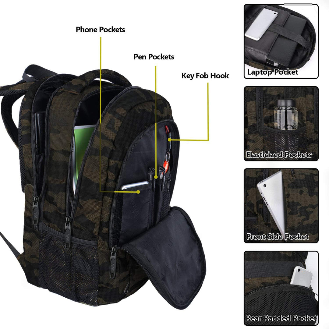 MATEIN - Mochila para laptop de 15.6 pulgadas, resistente mochila d...