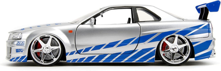 Jada Toys Fast &amp; Furious Brian\u2019s 2002 Nissan Skyline R34 -...
