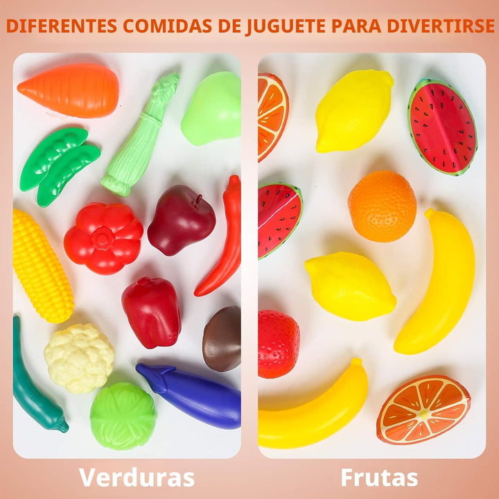 Juego de alimentos Shimfun Play de 143 piezas de comida para niños...