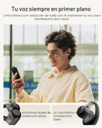 SHOKZ OpenDots 2 - Auriculares con clip de oreja abierta, color negro
