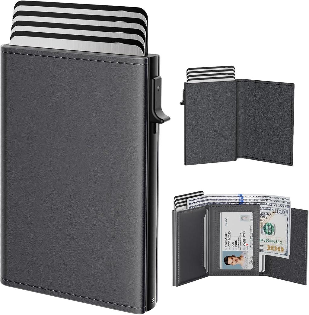 typecase Cartera inteligente para hombre, Gris (Deep Grey), Minimal...