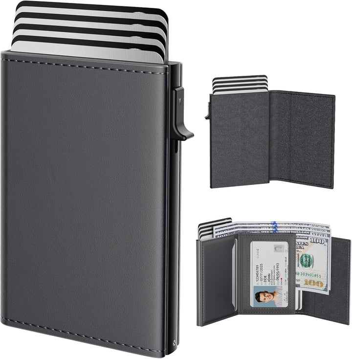 typecase Cartera inteligente para hombre, Gris (Deep Grey), Minimal...